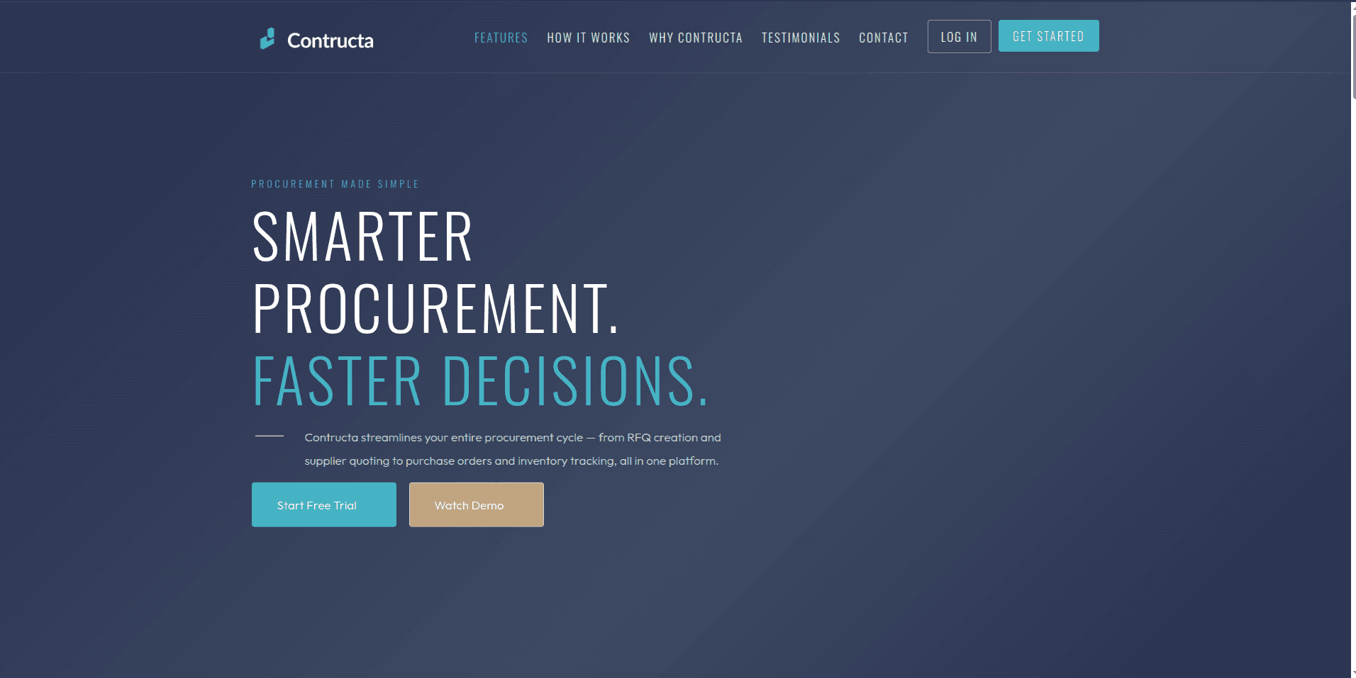 Contructa project screenshot