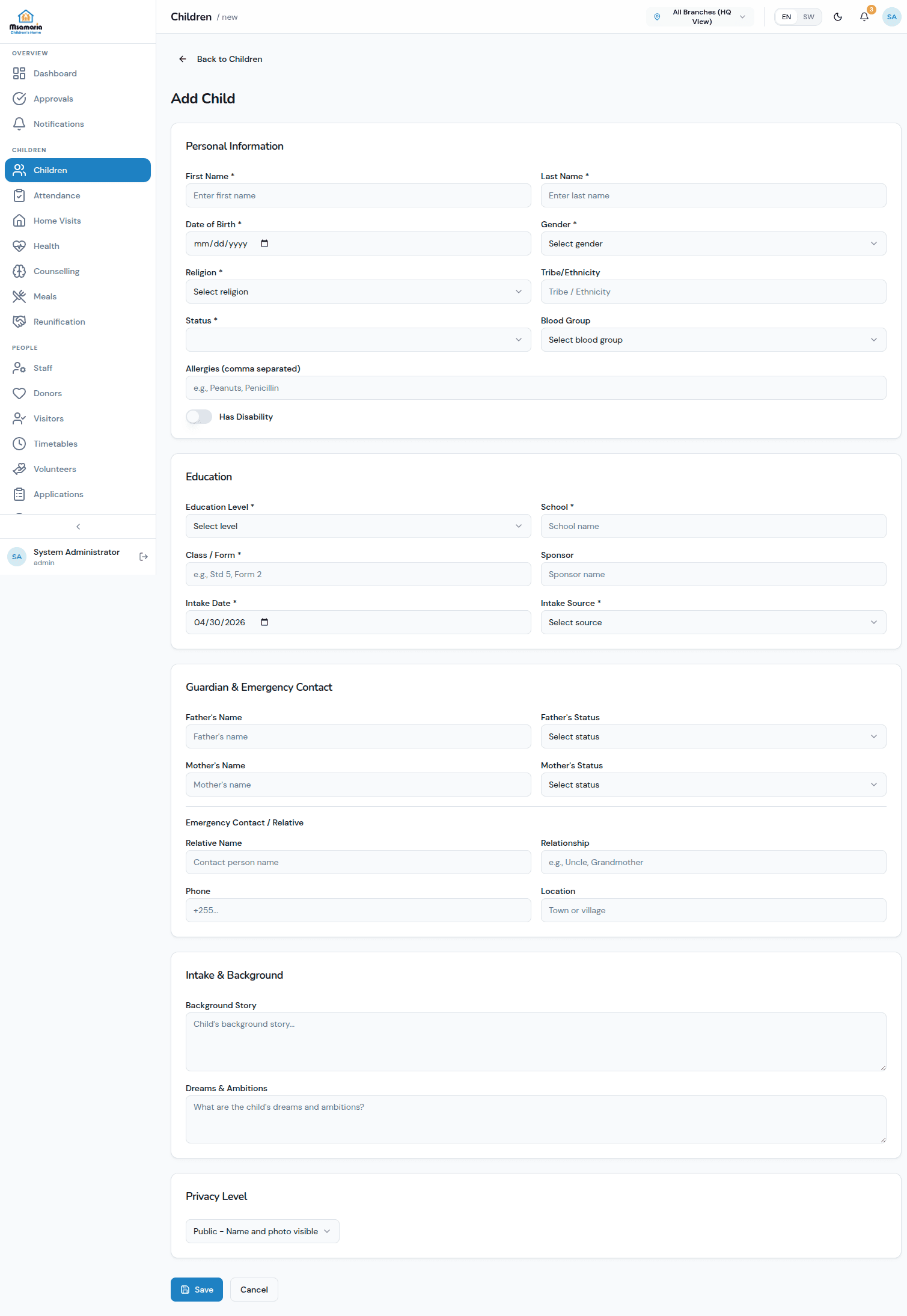 MIMS — Msamaria Integrated Management System screenshot 2