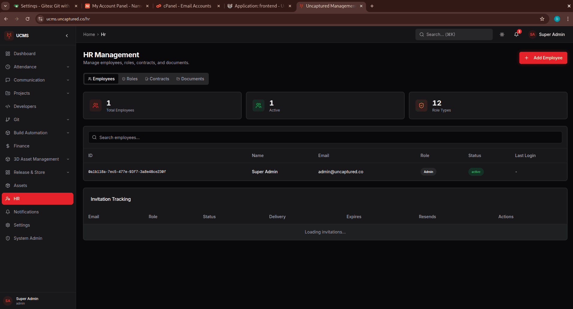 UCMS — Uncaptured Co Management System screenshot 2